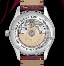 Load image into Gallery viewer, FREDERIQUE CONSTANT CLASSICS ELEGANCE LUNA MOONPHASE MOP ON RED LEATHER STRAP