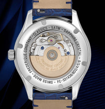 Load image into Gallery viewer, FREDERIQUE CONSTANT CLASSICS ELEGANCE LUNA MOONPHASE MOP ON BLUE LEATHER STRAP