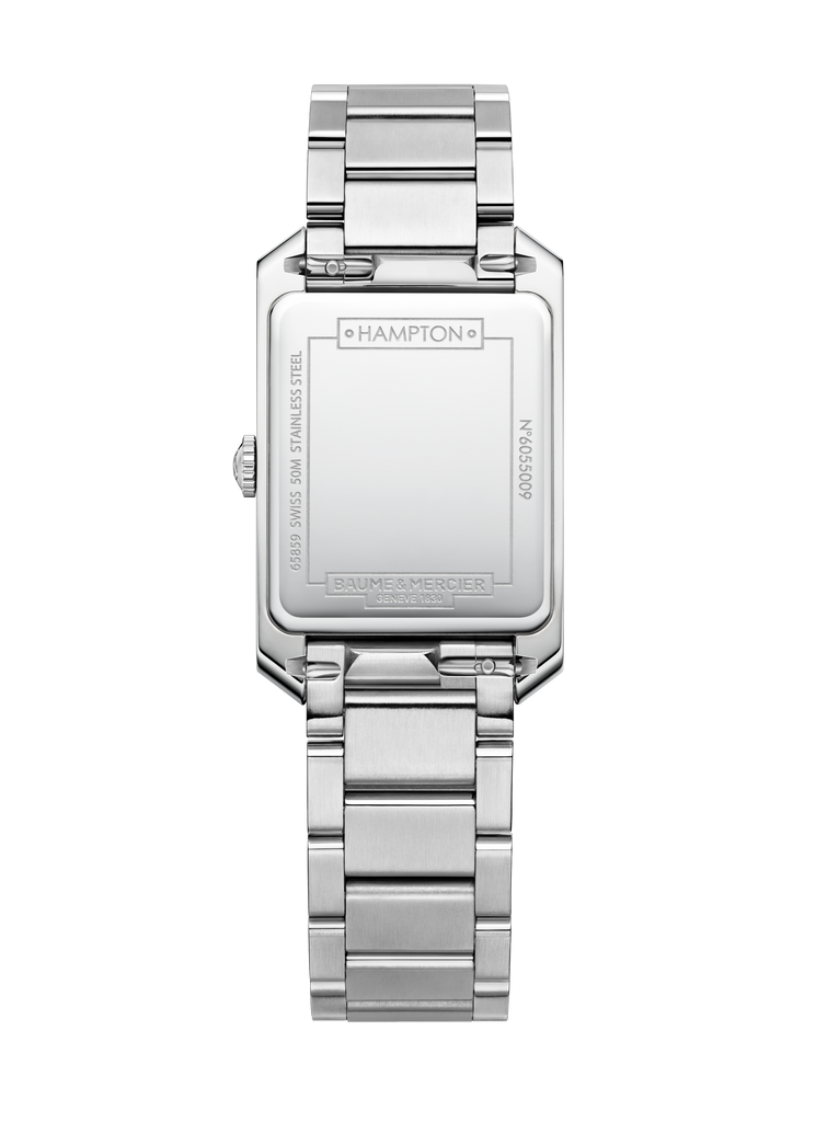 Baume & Mercier Hampton White Dial quartz on bracelet 10474