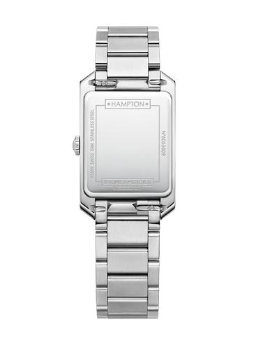 Baume & Mercier Hampton White Dial quartz on bracelet 10474