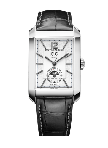 Baume & Mercier Hampton Automatic Dual Time Big Date White Dial 10523
