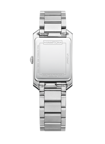 Baume & Mercier Hampton Blue Dial quartz on bracelet 10476