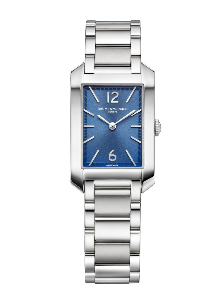 Baume & Mercier Hampton Blue Dial quartz on bracelet 10476