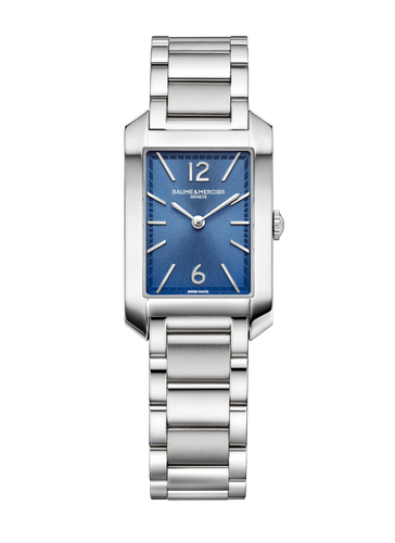 Baume & Mercier Hampton Blue Dial quartz on bracelet 10476
