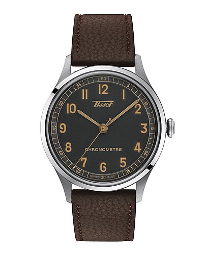 TISSOT HERITAGE 1938 AUTOMATIC COSC ANTHRACITE