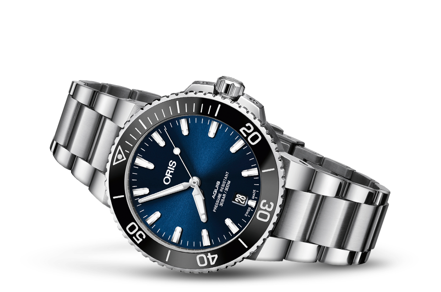 Oris Aquis Date Blue 39.5mm Bracelet Wamada Jewellery