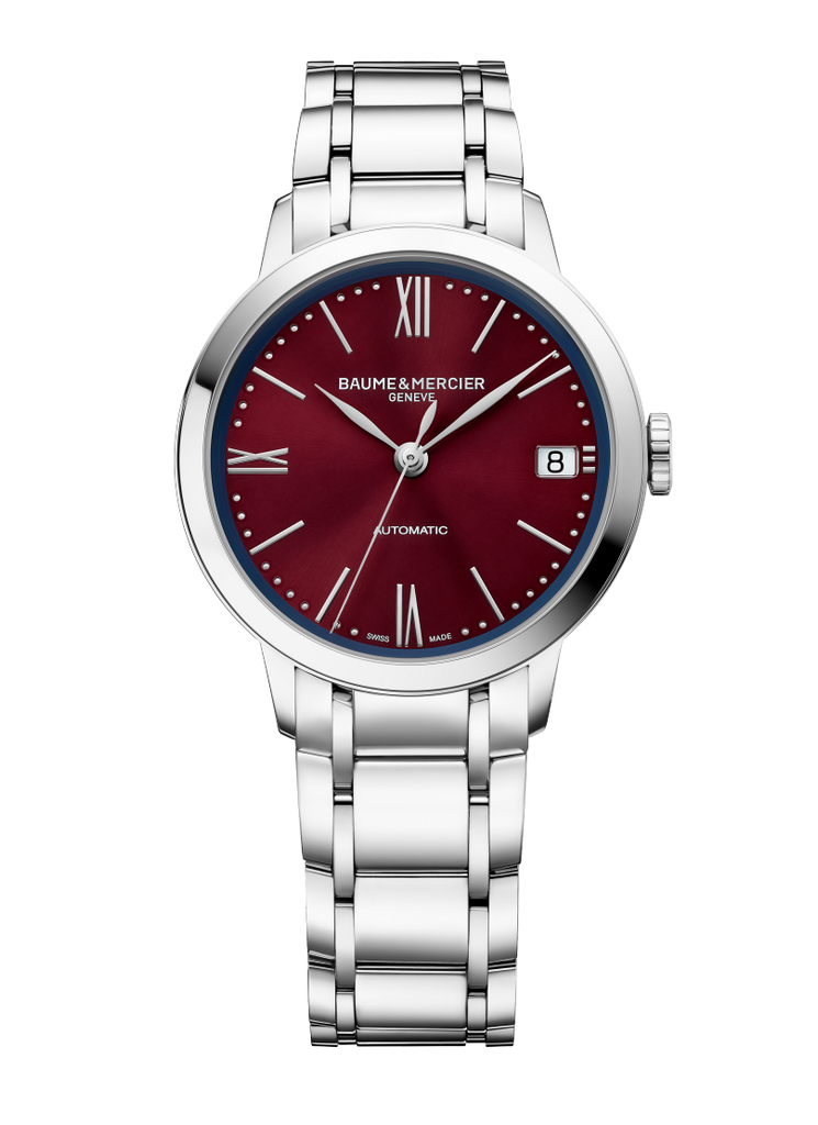 Baume & Mercier Classima Automatic Lady Red on Bracelet 10691