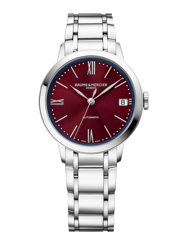 Baume & Mercier Classima Automatic Lady Red on Bracelet 10691