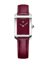 Load image into Gallery viewer, Baume &amp; Mercier Hampton Quartz Red Dial 10673 on Calf Strap