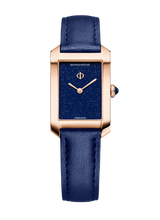 Load image into Gallery viewer, Baume &amp; Mercier Hampton quartz 10674 Red Dial 18k Rose Gold and Titanium