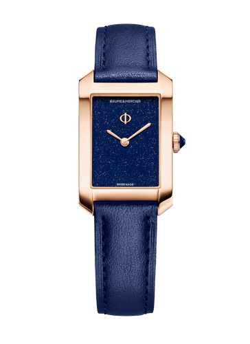 Baume & Mercier Hampton quartz 10674 Red Dial 18k Rose Gold and Titanium