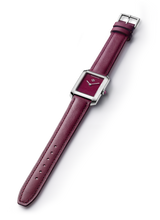 Load image into Gallery viewer, Baume &amp; Mercier Hampton Quartz Red Dial 10673 on Calf Strap