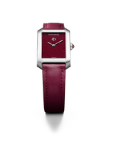 Load image into Gallery viewer, Baume &amp; Mercier Hampton Quartz Red Dial 10673 on Calf Strap