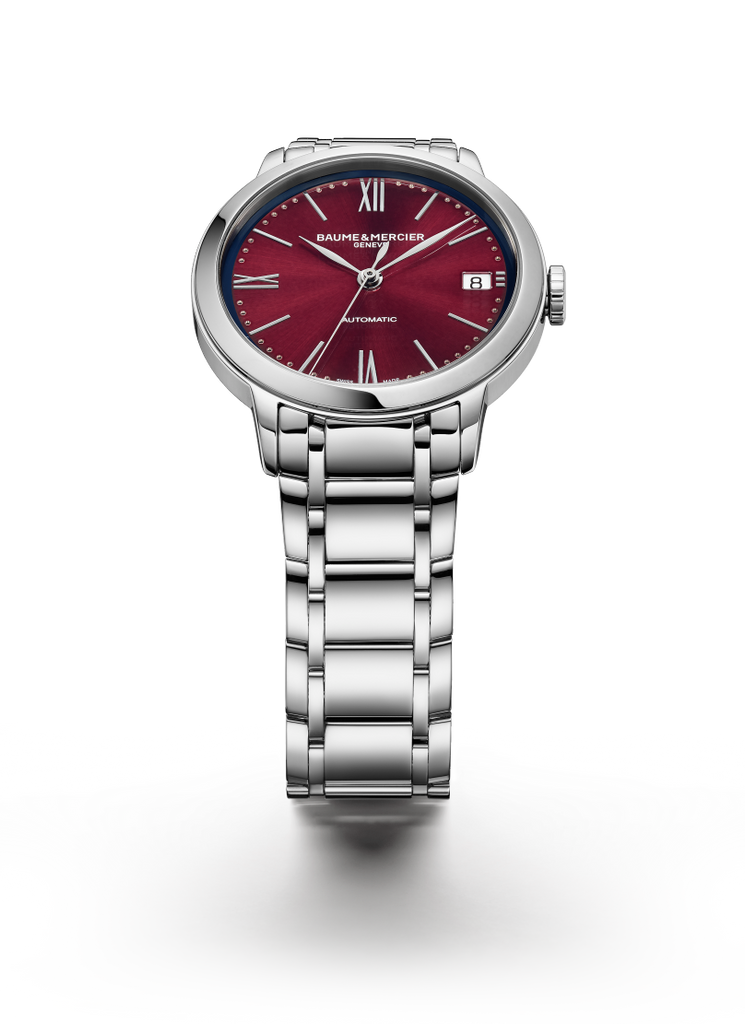 Baume & Mercier Classima Automatic Lady Red on Bracelet 10691