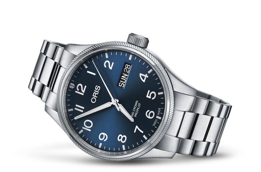 Oris Propilot Day Date 44mm Blue on Bracelet