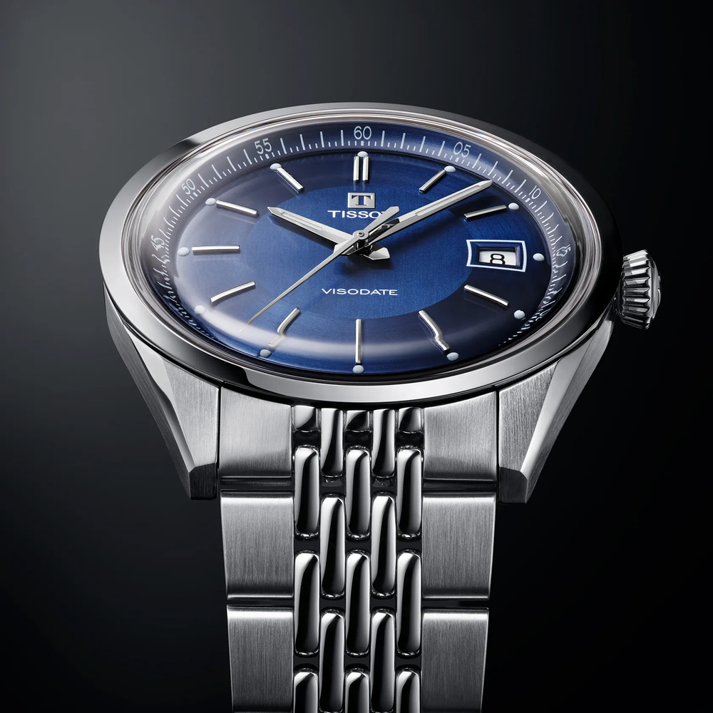 Tissot Visodate 39mm Automatic Blue on Bracelet