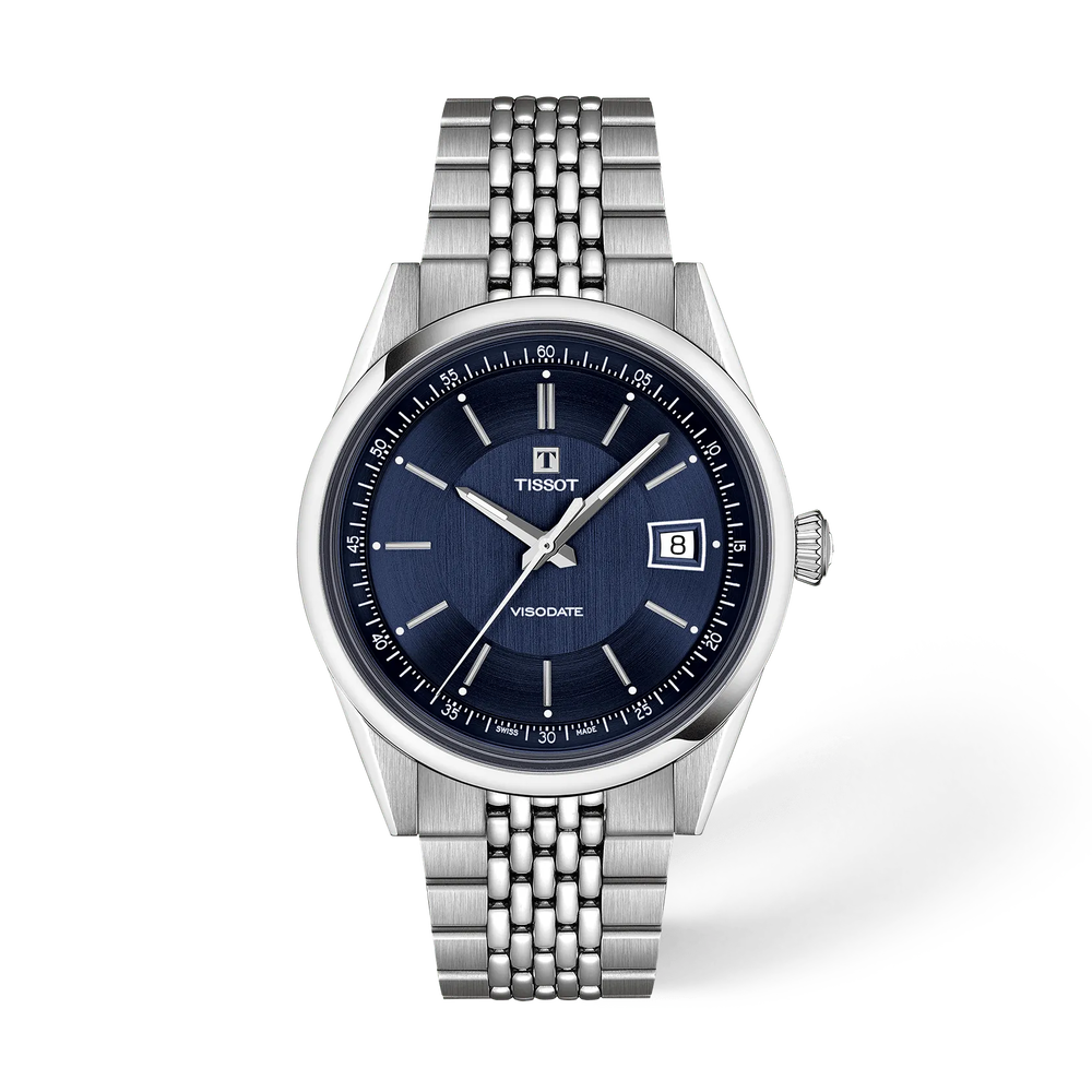 Tissot Visodate 39mm Automatic Blue on Bracelet