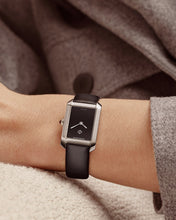 Load image into Gallery viewer, Baume &amp; Mercier Hampton quartz Black Dial 10760 on Black Calf Strap
