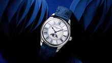 Load image into Gallery viewer, FREDERIQUE CONSTANT CLASSICS ELEGANCE LUNA MOONPHASE MOP ON BLUE LEATHER STRAP
