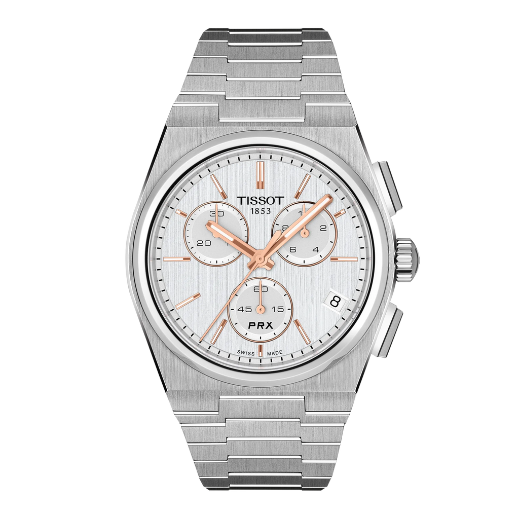 TISSOT PRX CHRONOGRAPH QUARTZ SILVER 41mm