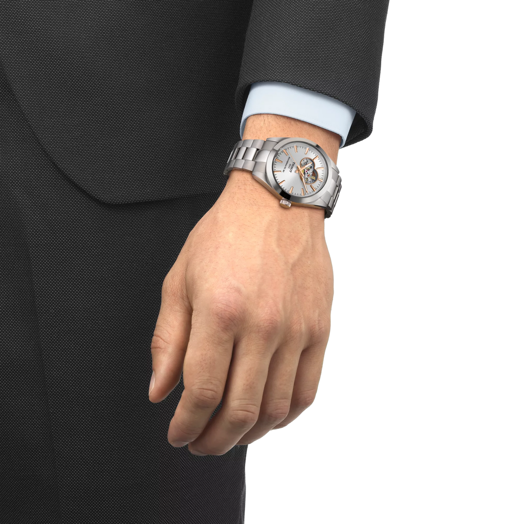 Tissot Gentleman Powermatic 80 Open Heart Silver