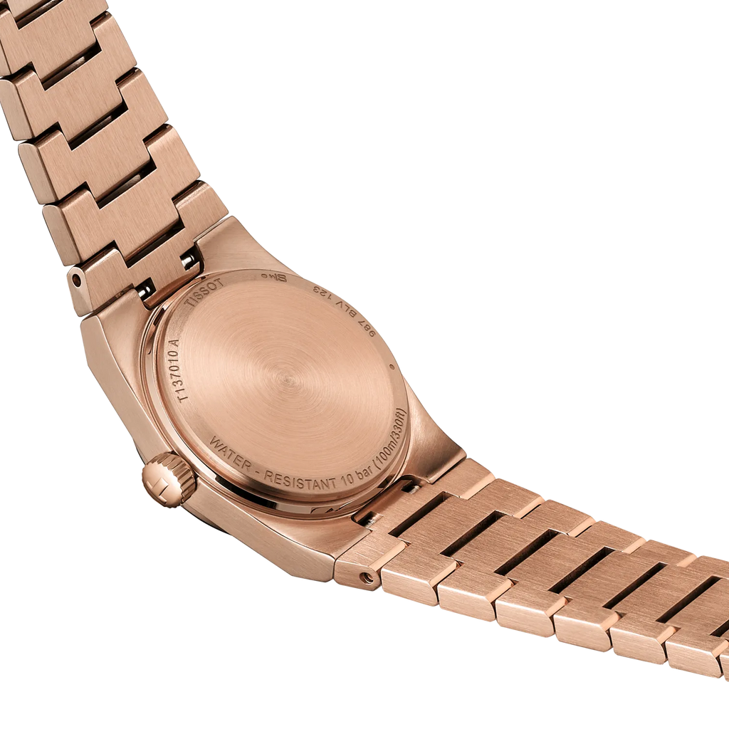 TISSOT PRX QUARTZ ROSE GOLD PVD 25MM WITH DIAMOND