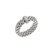 Load image into Gallery viewer, Fope Vendome White Gold Ring with Diamonds in MEDIUM size