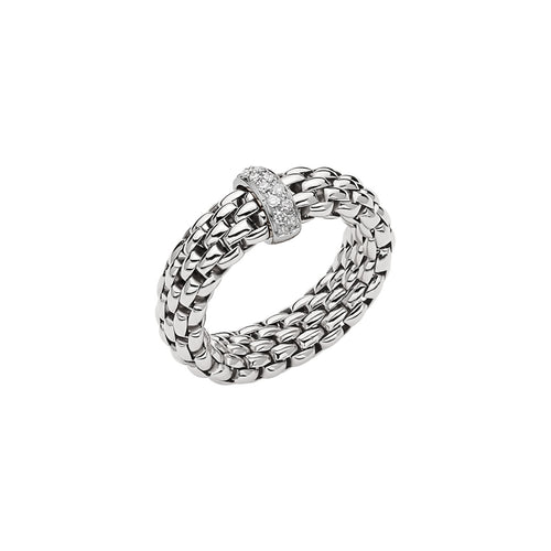 Fope Vendome White Gold Ring with Diamonds in MEDIUM size