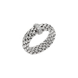 Fope Vendome White Gold Ring with Diamonds in MEDIUM size