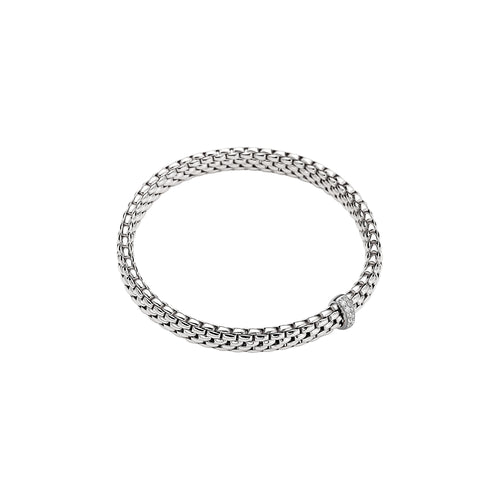 Fope Vendome white Gold Bracelet with Diamonds in small size