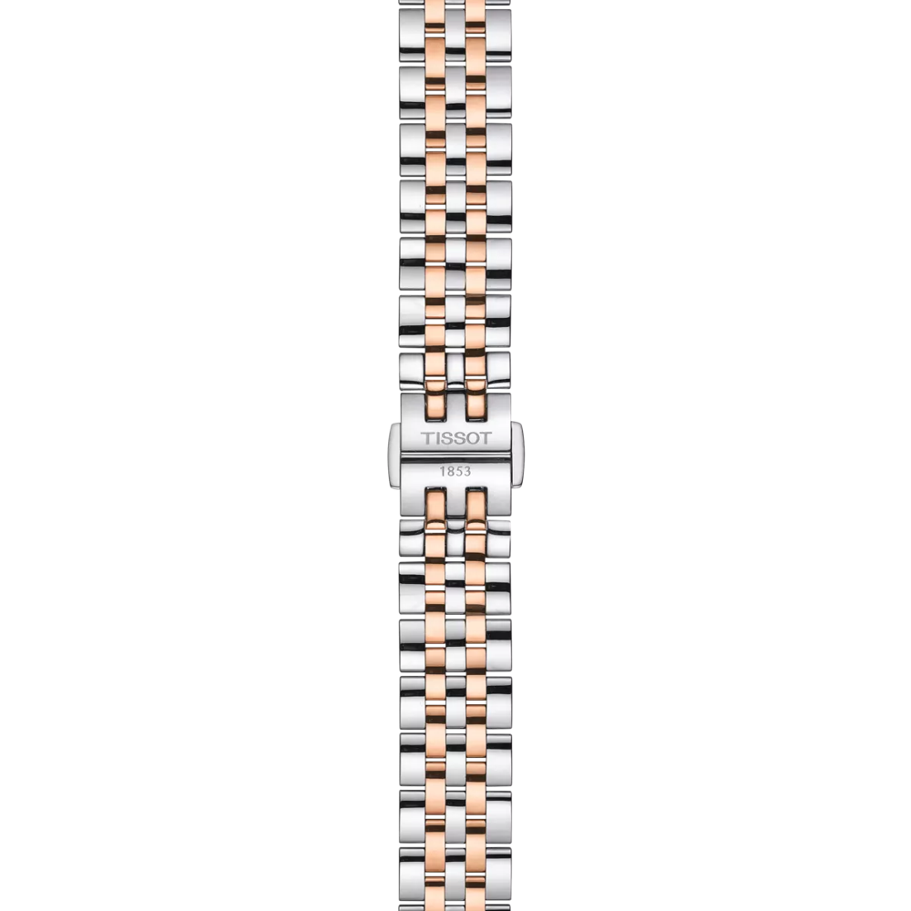 TISSOT LE LOCLE AUTOMATIC LADY -29mm 2 TONES RG DIAMOND DIAL ON BRACELET
