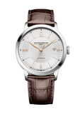 Baume & Mercier Classima 10853 -40mm Automatic Silver Dial on brown leather