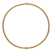 Load image into Gallery viewer, Fope Solo 18k Yellow Gold Necklace with Diamond