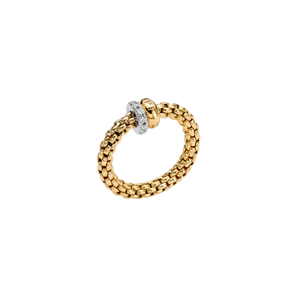 Fope SOLO COLLECTION FLEX'IT RING WITH DIAMOND PAVÉ in small size