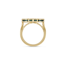 Load image into Gallery viewer, Roberto Coin Venetian Princess Ring in 18k yellow gold with Malachite