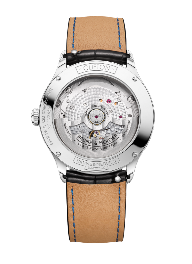 Baume & Mercier Clifton Grey Moon phase date 10758 - 39mm