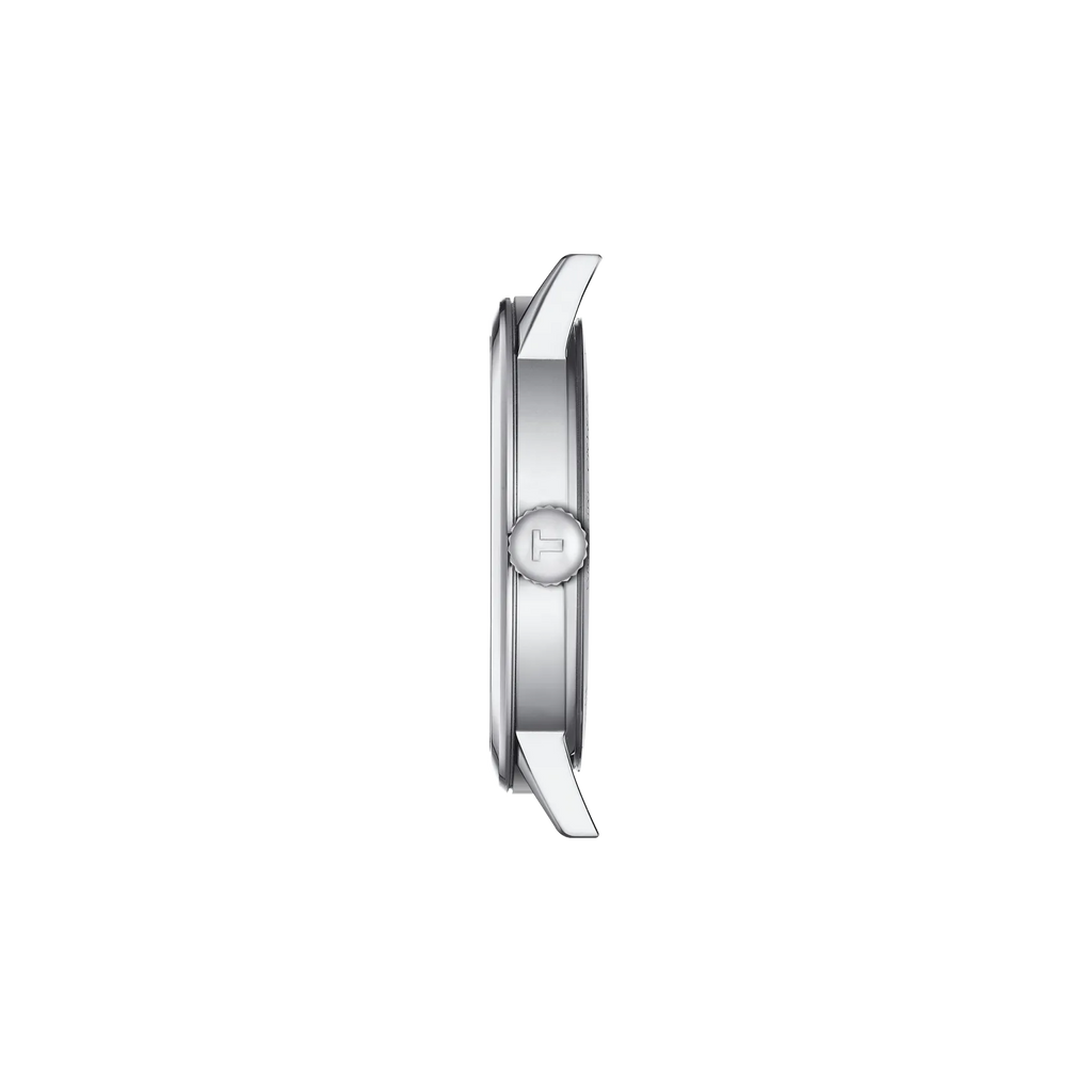 TISSOT CLASSIC DREAM WHITE DIAL QUARTZ WATCH ON LEATHER STRAP