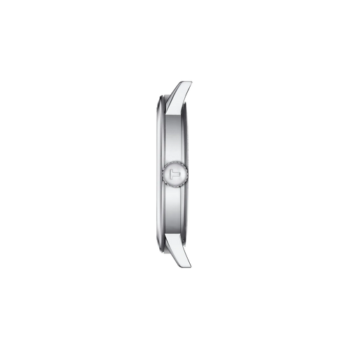 TISSOT CLASSIC DREAM WHITE DIAL QUARTZ WATCH ON LEATHER STRAP