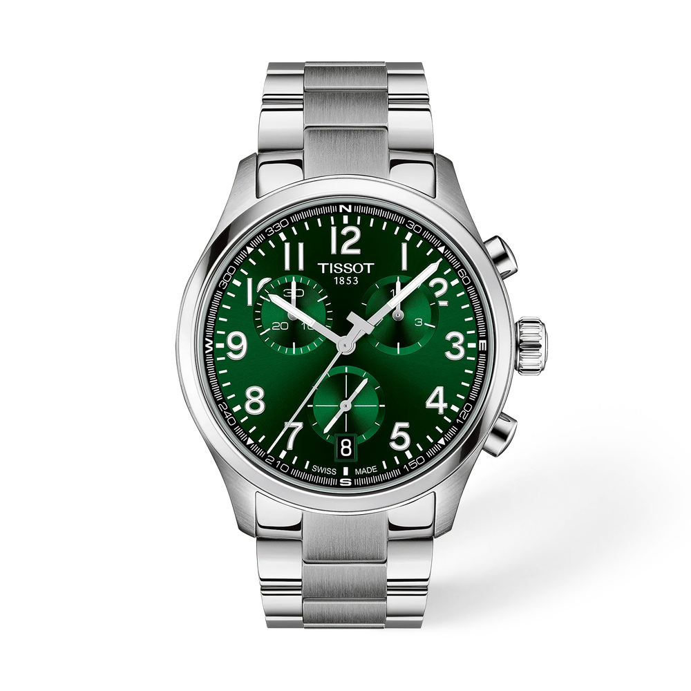 TISSOT CHRONO L 42mm GREEN ON BRACELET