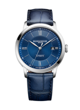 Load image into Gallery viewer, Baume &amp; Mercier Classima 10879 -40mm Automatic Blue Dial on Blue Leather