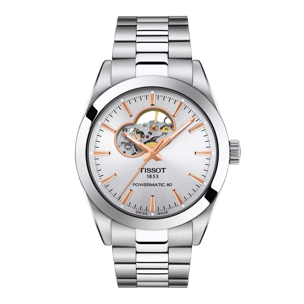 Tissot Gentleman Powermatic 80 Open Heart Silver