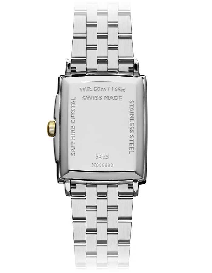 Raymond Weil Toccata Gents Classic Rectangular Two-Tone Diamond on Bracelet