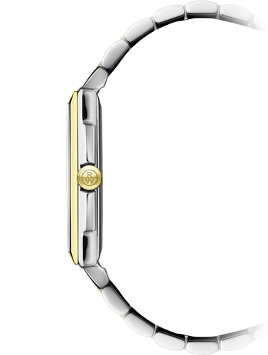 Raymond Weil Toccata Men's Classic Rectangular Two-tone White Dial -37 x 29mm