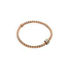 Load image into Gallery viewer, Fope Eka ROSE Gold Bracelet with Diamonds in MEDIUM size