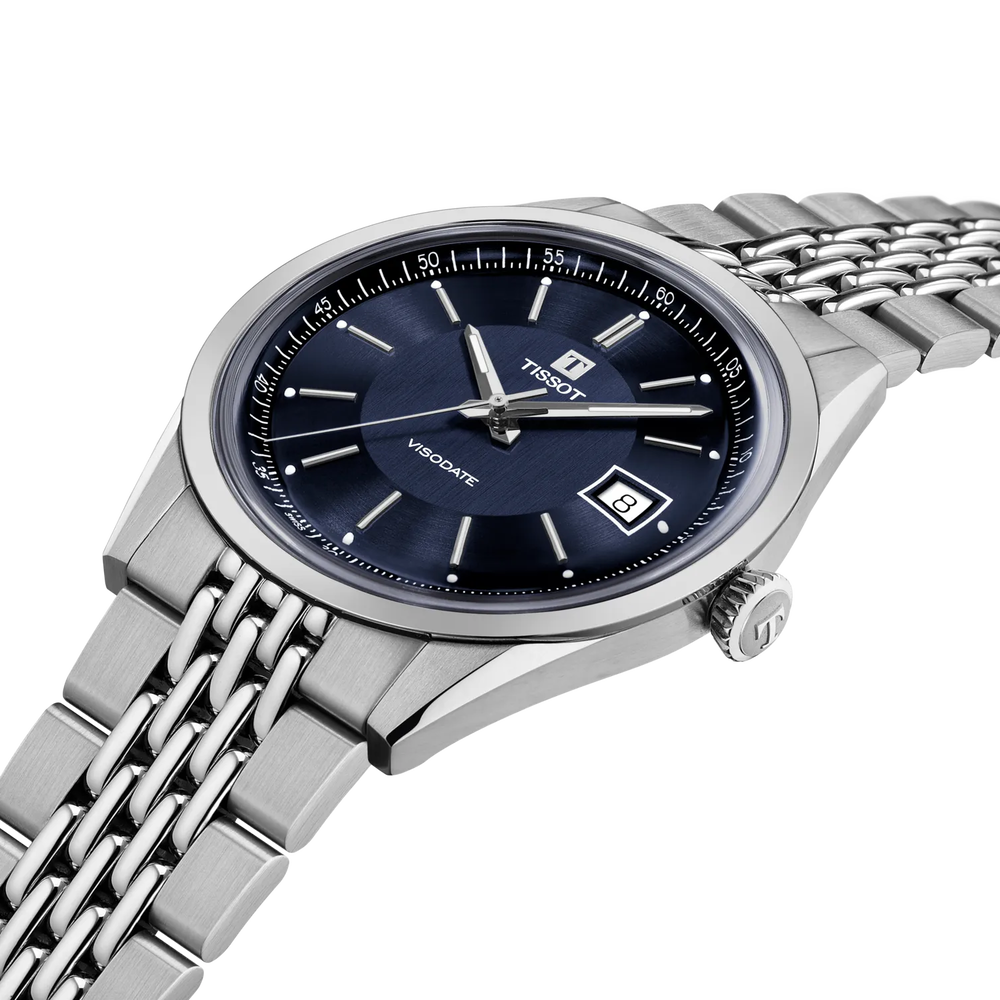 Tissot Visodate 39mm Automatic Blue on Bracelet