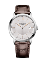 Load image into Gallery viewer, Baume &amp; Mercier Classima 10882 -40mm Quartz on brown leather