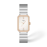 Tissot SRV White Dial Rose Gold PVD on Bracelet -30 x 21.8mm