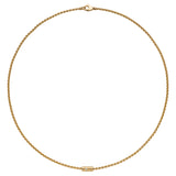 Fope Aria Yellow Gold Necklace with Diamond