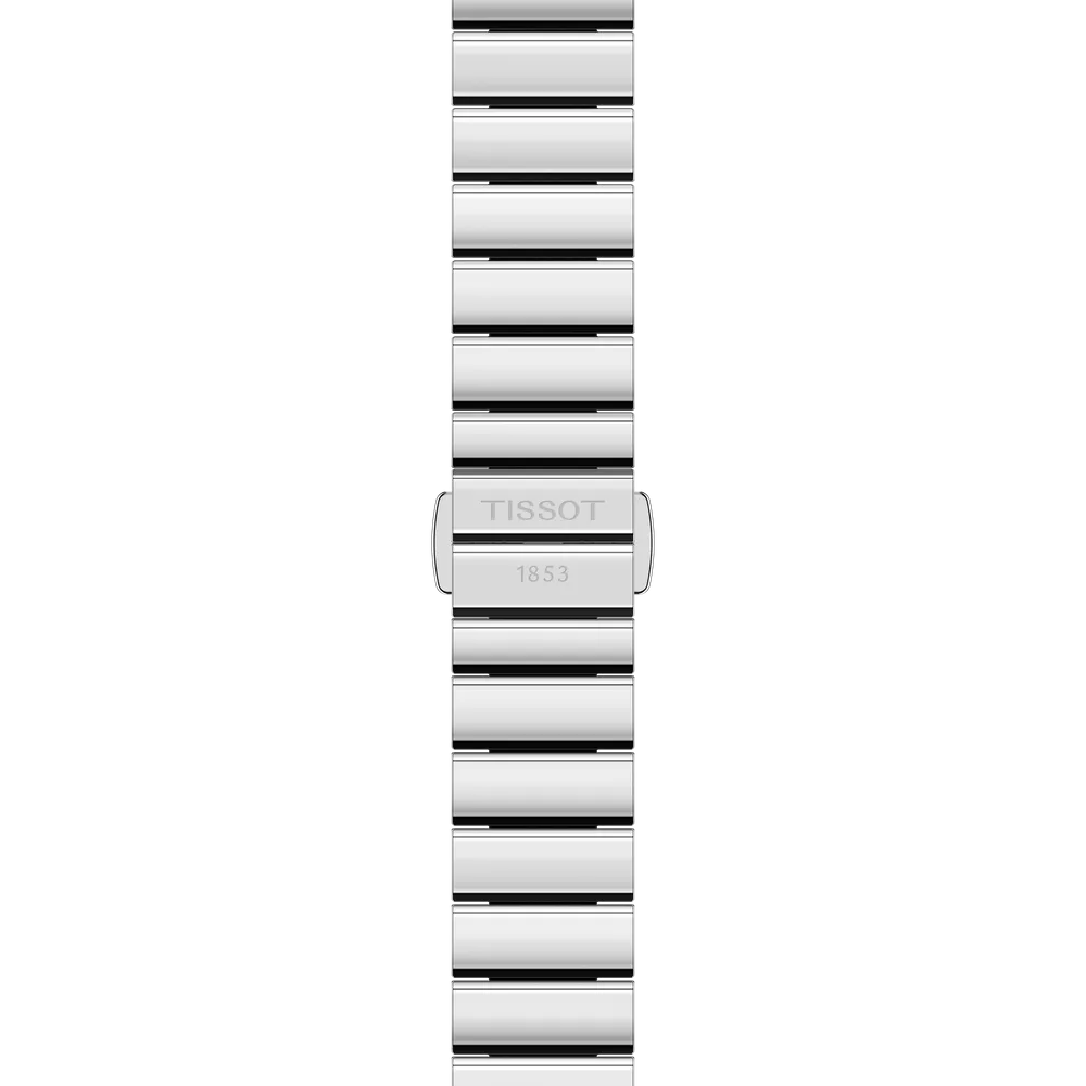 Tissot SRV White Dial Rose Gold PVD on Bracelet -30 x 21.8mm