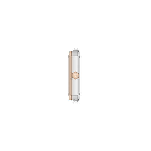 Tissot SRV White Dial Rose Gold PVD on Bracelet -30 x 21.8mm
